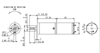 Moteur à engrenages CC sans noyau à aimant permanent personnalisé SLW BL1625 12V 24V à couple élevé, mini, à balais, pour vélo électrique
