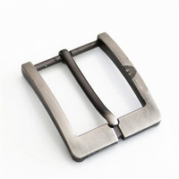 Boucle de ceinture en alliage de zinc de 40 mm avec logo client personnalisé, 1,5 pouce