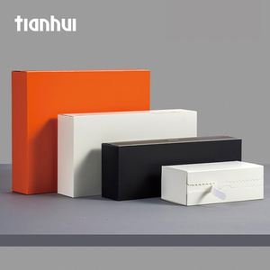 Tianhui boîte d'emballage en carton en gros pliable avec ouverture à glissière boîte à fermeture éclair pliante simple - Product Image 3