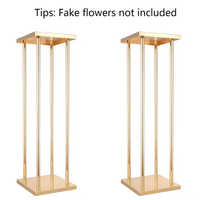 Tables Décoration Fleurs Rack Vase Or Grand Support De Fleurs En Métal Pour Les Mariages Partie Centre De Table