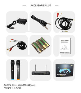 Micrófono de Mano Dinámico Cardioide Inalámbrico UHF, Cuerpo de Metal, Conector XLR, Cancelación de Ruido Integrada, Ligero, para <span class=keywords><strong>Karaoke</strong></span> - Product Image 5