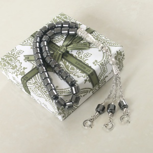 YASEEN Muslim Prayer Beads Subha Misbaha 8mm Polyester Islamic <b>Rosary</b> with Portable & Anti-Pilling - Product Image 1