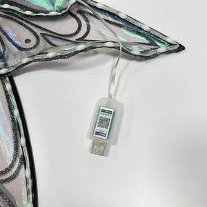 LED scintillanti <span class=keywords><strong>ali</strong></span> di fata per la ragazza telecomando/App di controllo farfalla <span class=keywords><strong>ali</strong></span> d'angelo Cosplay festa di compleanno in maschera Costume - Product Image 5