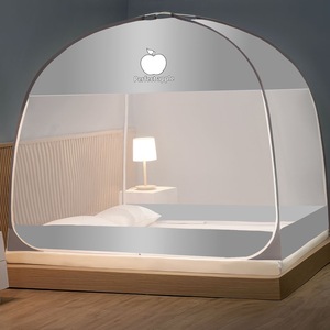 2025 New Arrival đơn giản in Top muỗi <span class=keywords><strong>Net</strong></span> giường rèm nhà máy bán buôn Polyester yurt tán cho người lớn trẻ em phòng ngủ - Product Image 2