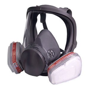 Masker Gas Wajah Penuh Kartrid Respirator, Gas Kimia Pelindung Filter Ganda Promosi Pabrik - Product Image 1