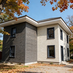 Tablero de Fibrocemento con Patrón de Carbón, Aprobado por la CE, EN12467, Antideformación, para Revestimiento de Villas de Alta Gama, Diseño Arquitectónico - Product Image 2