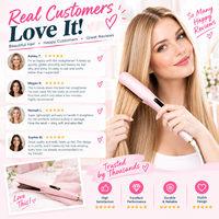 Lisseur de cheveux pour femmes, mini fer à lisser, outil portable pour boucler et lisser les cheveux, pour la maison et les voyages
