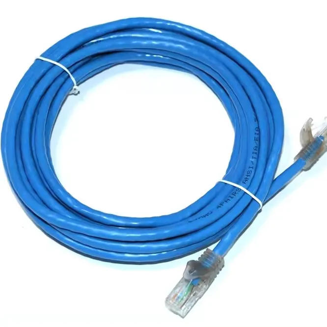 XXD จุดสินค้า Cat5e Cat6 สายเคเบิลเครือข่ายสีฟ้าสาย Ethernet ความยาว 5 ม. CCA 24AWG สายแพทช์