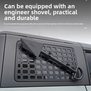 Marco de Expansión Colgante de Red Metálica para Ventana Trasera de ABS para <span class=keywords><strong>Bronco</strong></span> 2021-2025, Accesorios de Decoración para Coche - Product Image 1