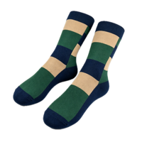 Chaussettes habillées pour hommes respirantes toutes saisons en coton doux extensible, motif géométrique abstrait, pour le bureau