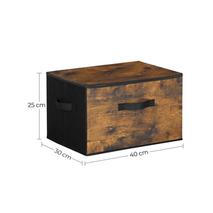 Boîtes de <span class=keywords><strong>rangement</strong></span> pliables rectangulaires pour un design moderne, 3 pièces, écologiques, pour vêtements, jouets, avec couvercle zippé, paniers avec poignées - Product Image 5