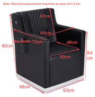 Fauteuil de Salon de Beauté Professionnel Multifonction XFMC avec Massage Électrique du Dos et Fauteuils de Massage pour Salon de Coiffure et Bar