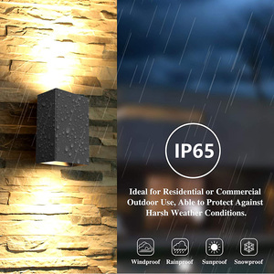 Applique murale LED biseautée étanche IP65 aluminium nouvelle forme conçue projecteur extérieur pour jardin extérieur paysage pic - Product Image 5