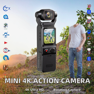 Kamera Aksi Mini Wifi CMOS H.265 4K HD 1080P Camcorder Saku Layar LCD 1.3'' Dapat Diputar 270 Derajat - Product Image 2