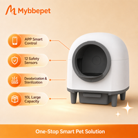 Bac à litière intelligent Dolphin CH-ICB015, toilette automatique pour chat à nettoyage automatique, commande par application, grande capacité 80L, bac à litière pour animaux de compagnie