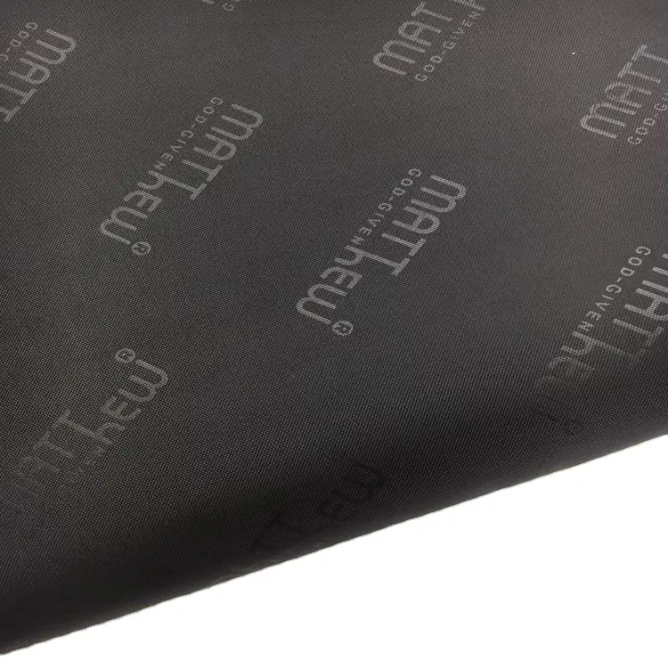 100% Polyester PA beschichtet Prägung Jacquard Druck Polyester 210D Oxford Stoff individuelles Logo Gepäcktasche Futterstoff