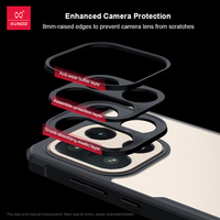 Étui Xundd OnePlus 15 1+15 antichoc pour Tech, coque transparente en TPU acrylique ultra-fine, anti-traces de doigts, étuis pour téléphones portables