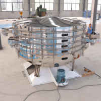 Machine de tamisage vibratoire industrielle en acier inoxydable du fabricant, tamiseur électrique, tamis vibrant pour particules de cellulose