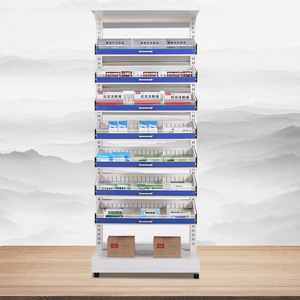Steel Medicine <b>Rack</b> OWS-10002 1.2mm Thickness Double Sided Storage <b>Shelf</b> For Pharmacy Use - Product Image 2