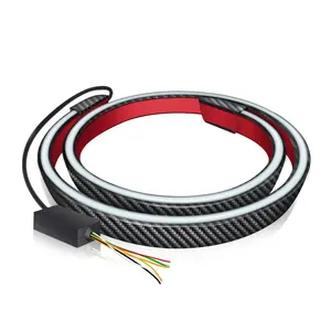 HC 120cm אוניברסלי רכב Trunk ספוילר LED רכב נוריות רצועת בלם זנב הפעל אור DRL Led אור ברים