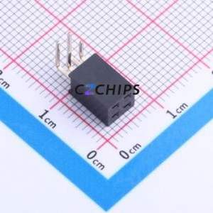 PM254-2-02-W-8.5 Pin Socket Bent Lead Through Hole,P=2.54mm Connector 2x2P 2.54mm 2.54mm Square Hole - Product Image 1