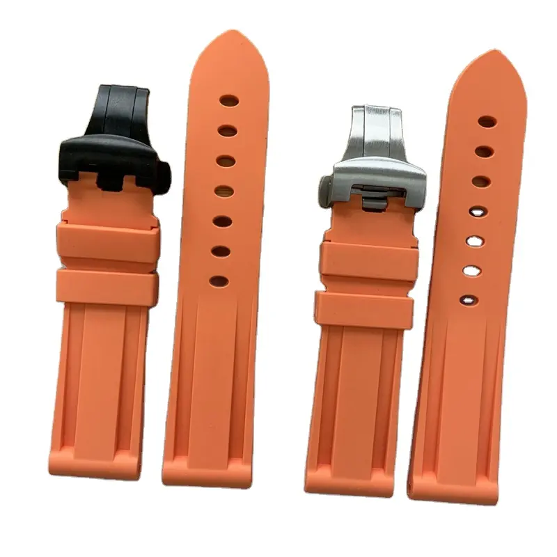 Bracelet Orange Pour Panerai PAM 111 441 TPU Caoutchouc Silicone 22 24 Mm Bracelet De Montre En Caoutchouc De Silicone Bracelet De Montre Pour Panerai Pam Dive