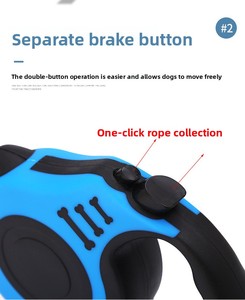 Wholesale <b>Dog</b> Leash <b>Strong</b> Automatic <b>Retractable</b> <b>Lead</b> Puppy Outdoor Travel Walking Hiking Traction Rope - Product Image 2