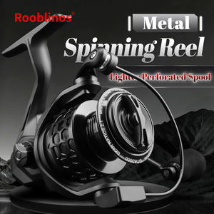 Carrete de Pesca Metálico GTA3 para Pesca en Agua Salada y Río, Incluye Señuelo Artificial - Product Image 1