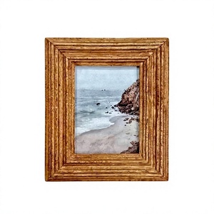 Wooden Photo <b>Frame</b> Rustic Natural Wood Picture <b>Frame</b> for <b>Wall</b> Décor Family Kids Memories Home Bedroom Living Room Display - Product Image 1