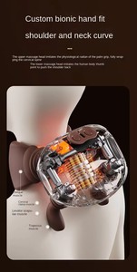 Nuevo masajeador eléctrico portátil para manos, cuello y hombros, rodillo Shiatsu, masajeador relajante para amasar el cuello con calor - Product Image 4
