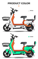 Vélo Électrique Longue Portée Nouveau Style 48V 350W avec Pneus Larges, Vélo de Ville, Trottinette Électrique, Cadre en Acier Carbone, Batterie au Lithium 30-60KM