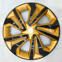 Prix de gros 13 "14" PP/ABS noir argent et carbone centre de roue de voiture jantes 15 pouces universel Auto enjoliveurs de roue