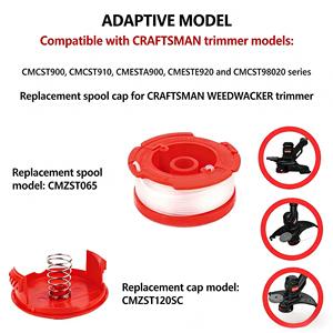 String Trimmer Line Spool Cap/Cover & Spring CMZST120SC for Craftsman <b>Weed</b> Wacker CMCST900 CMCST915 CMESTA900 CMEST913 CMESTE920 - Product Image 5