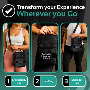 Sac bandoulière magnétique pour sport et gym, avec sangle amovible, porte-bouteille isotherme et compartiment magnétique isolé mural - Product Image 6