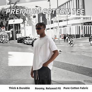 High Quality Men's 100% Cotton Knitted Crop Oversized Heavyweight 300GSM Boxy Fit Blank Custom Logo Letter Breathable Streetwear - Product Image 2