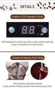 Distributeur de chocolat chaud commercial portable <span class=keywords><strong>5L</strong></span> pour hôtels, machine à café, jus et lait, <span class=keywords><strong>avec</strong></span> fonctions de chauffage et de mélange, également distributeur de vin - Product Image 2