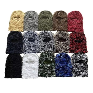 Balaclava en tricot unisexe, chapeau jacquard, style européen et américain, hip-hop, automne-hiver, cyclisme en plein air, chaud pour adulte - Product Image 3