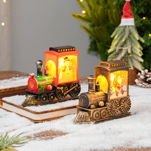 Christmas LED Light Train Locomotive Table Lamp Warm Yellow <strong>Battery</strong> Powered Portable Wireless Control IP33 Rated <strong>1</strong>-Year Warranty - Product Image 3