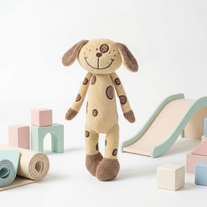 Peluche a forma di cane <span class=keywords><strong>barboncino</strong></span> grigio con tuta, regalo di compleanno per bambini, decorazione per la casa, antistress, in cotone PP, morbido animale di peluche - Product Image 4