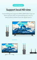 Transmisión de video inalámbrica 4K 1080P Tx Rx Audio Video Hdmi Transmisor y receptor Cámara de flash multivisor blanco