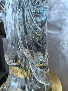 Statue de <span class=keywords><strong>Bouddha</strong></span> en résine transparente grandeur nature, décoration de temple, art religieux, personnalisée - Product Image 4
