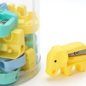 Taille-crayon manuel en plastique coloré à trou unique pour enfants, en forme d'éléphant, pour la papeterie scolaire, vente en gros 2026 - Product Image 5