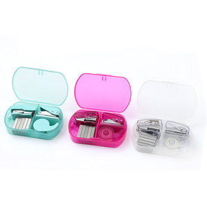 Mini <span class=keywords><strong>Engrapadora</strong></span> Manual de Plástico 4 en 1, Juego de Papelería con Grapas de 13/14 mm y Capacidad <span class=keywords><strong>para</strong></span> 5 Hojas <span class=keywords><strong>para</strong></span> Estudiantes - Product Image 5