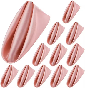 Vải Polyester Thêu Handmade Hiện Đại Satin Bảng Khăn Ăn Cho Nhà Hàng Đám Cưới Nhà Sử Dụng - Product Image 5