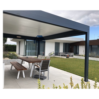 Kits de pergola de jardin de luxe à vendre, kits de pergola en aluminium à vendre, fabricant chinois de cabanes de jardin