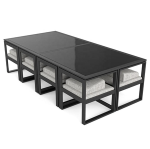 Home Courtyard Patio Metal Garden <b>Table</b> <b>and</b> <b>Chairs</b> Customized Luxury Aluminium Outdoor Dining Furniture <b>Table</b> <b>Chair</b> - Product Image 5