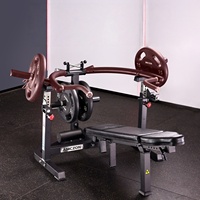 Banc de musculation multi-fonctions réglable en acier avec plaques de poids pour presse pectorale, usage commercial, équipement de musculation, musculation
