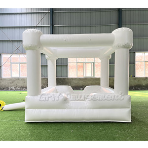Équipement de terrain de jeu blanc gonflable pour bébé, balles de jeu souples, fosse de <span class=keywords><strong>piscine</strong></span> avec <span class=keywords><strong>toboggan</strong></span> - Product Image 4