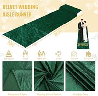 Usine vente chaude velours velours Polyester tapis allée tapis Textile de maison personnalisé pour les couloirs de l'hôtel prière lavable