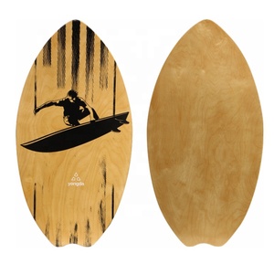 Skimboards en <span class=keywords><strong>bois</strong></span> avec tampon EVA coloré Skim Board léger pour enfants et adultes de plage avec traction en mousse - Product Image 5